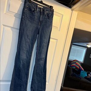 Levi women's flare jeans.